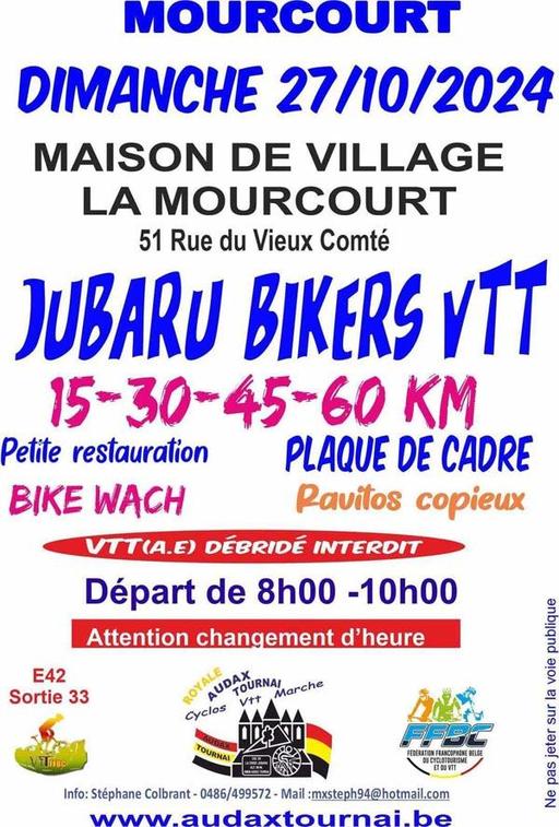 Jubaru Bikers VTT - Mourcourt (BE)