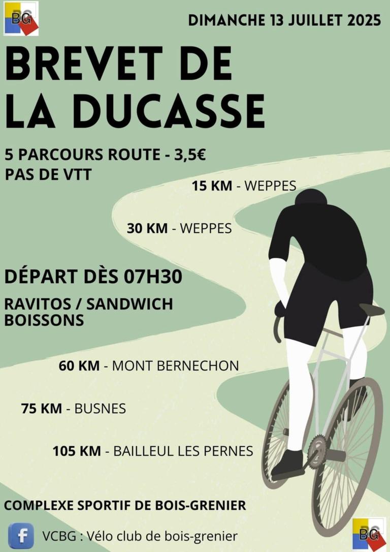 Brevet de la Ducasse - Bois Grenier